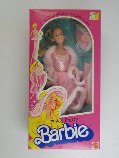 Vintage 1981 Pink & Pretty Barbie Doll Toy w/ Box Mattel No 3554 Old ...