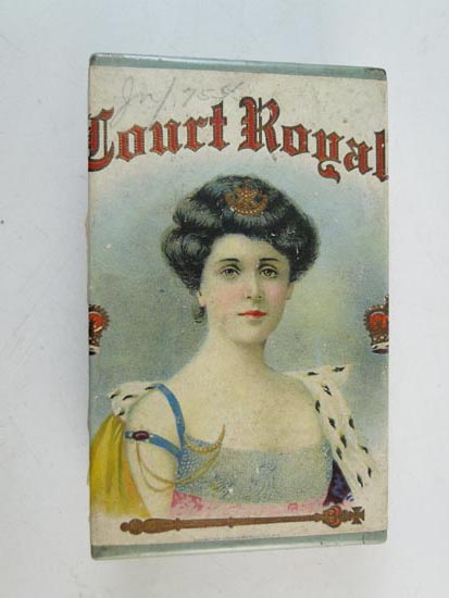Antique Court Royal Advertising Tin Box Can Cigar Ohio Vintage Trinket