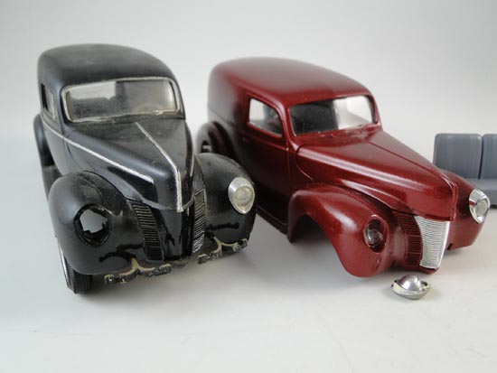 Vintage 1930s Sedan Delivery Truck Car Model Built Pro Paint AMT Set 