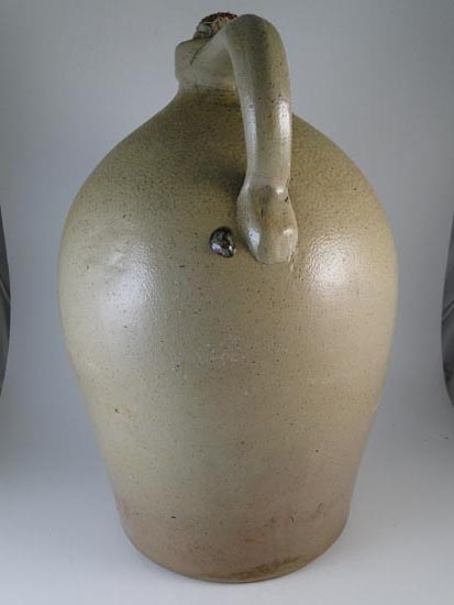   Stoneware Butterfly Beehive Ovid Jug Custom Cobalt Art Crock  