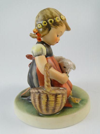   Hummel Figurine Favorite Pet 361 TMK 4 Lamb Girl Statue 4.25  